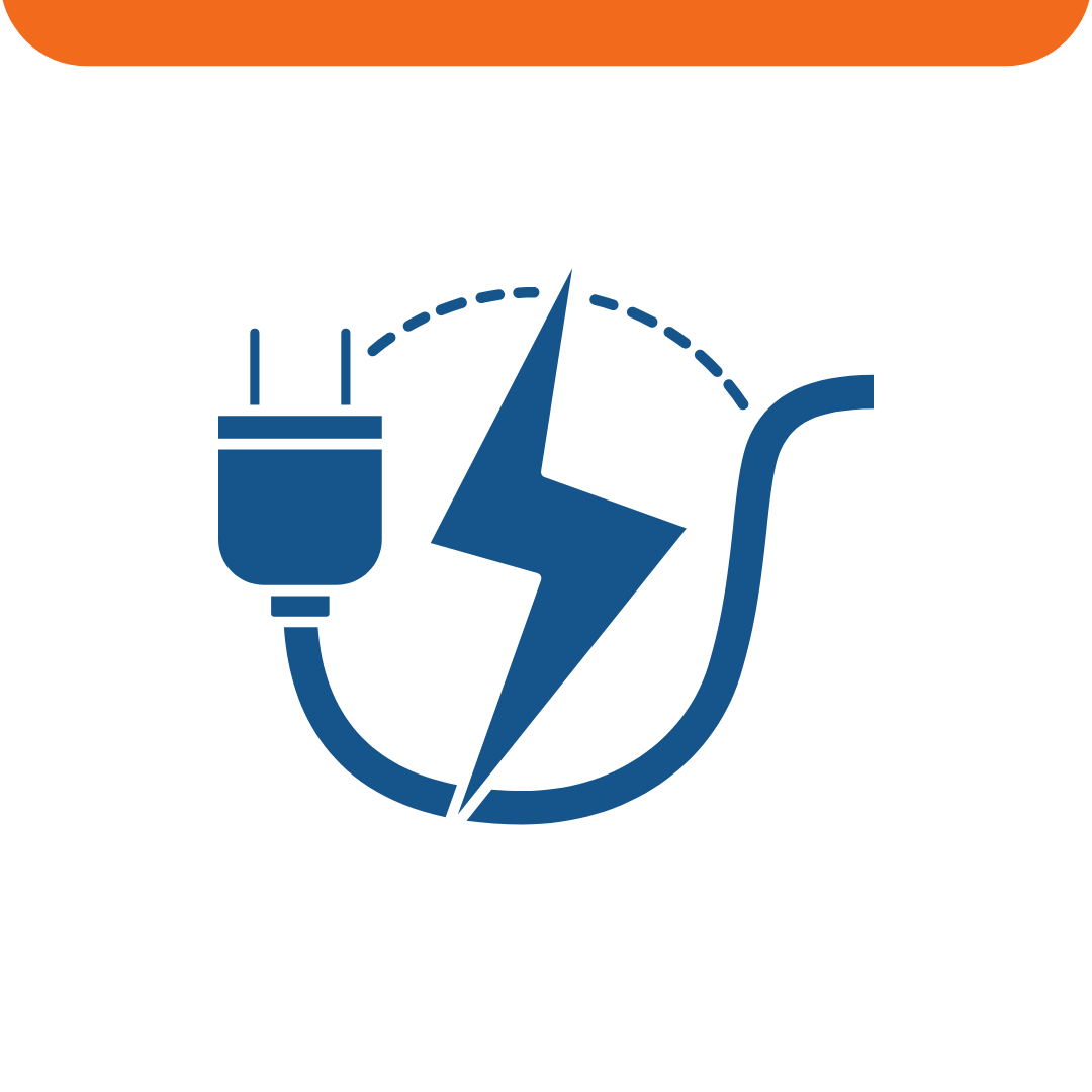 Ícone de Plug Elétrico e Raio - Potência e Conexão de Energia Industrial - SYR Equipamentos