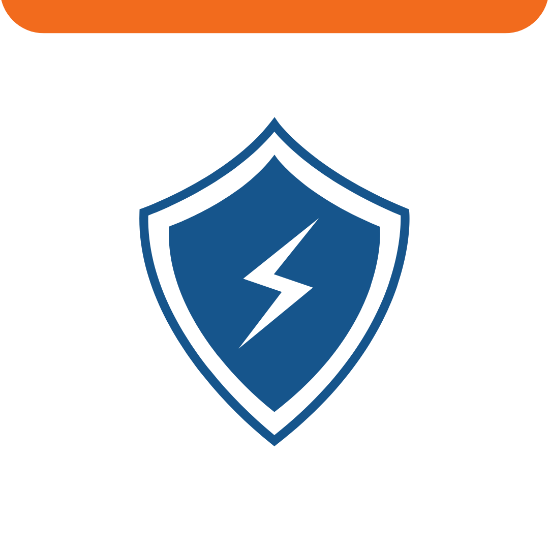 Ícone de Escudo e Raio - Geração de Energia Segura e Proteção SYR Equipamentos