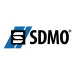 Logo SDMO azul e preto - Grupos Geradores e soluções de energia SYR Equipamentos